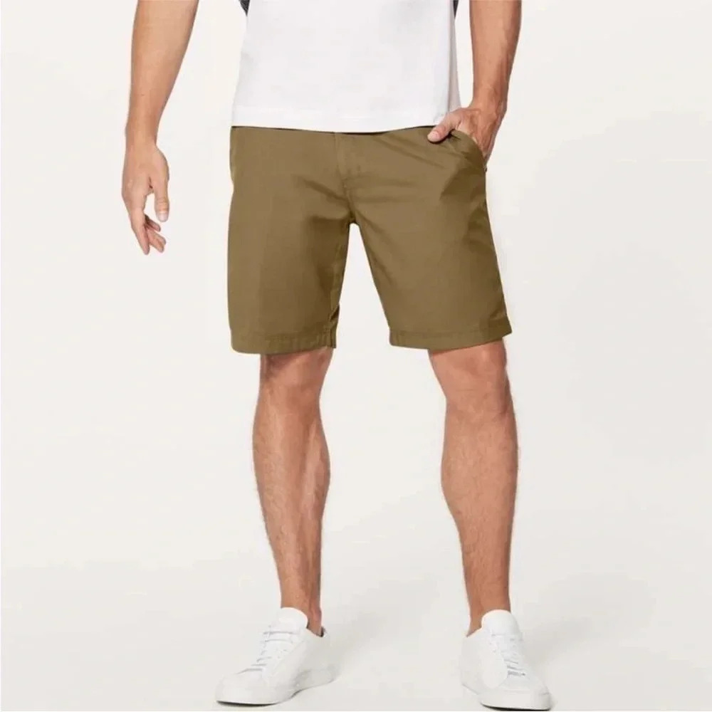 Lululemon Commission Short 9" Artifact Tan Brown Activewear Casual Men's Size 30